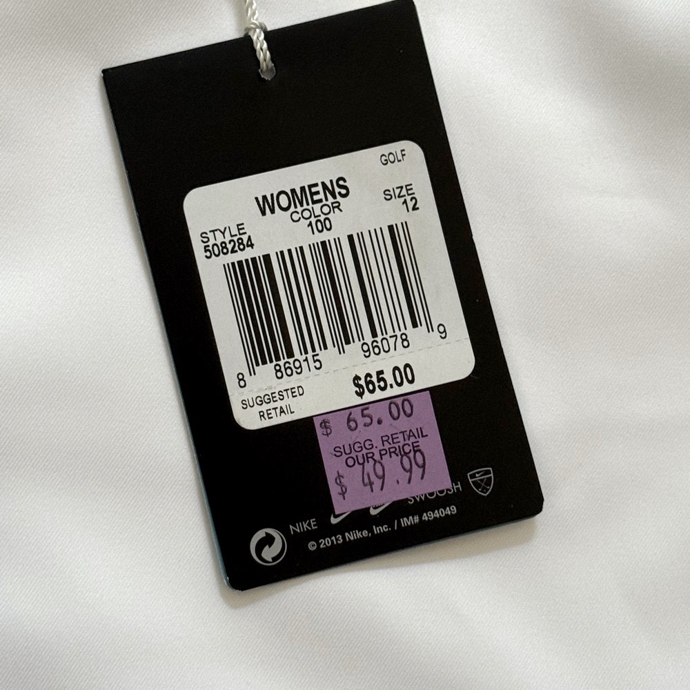 NWT Women’s Nike White Golf Tennis Pickleball Skort with Built-In Shorts! 12! - Picture 8 of 10